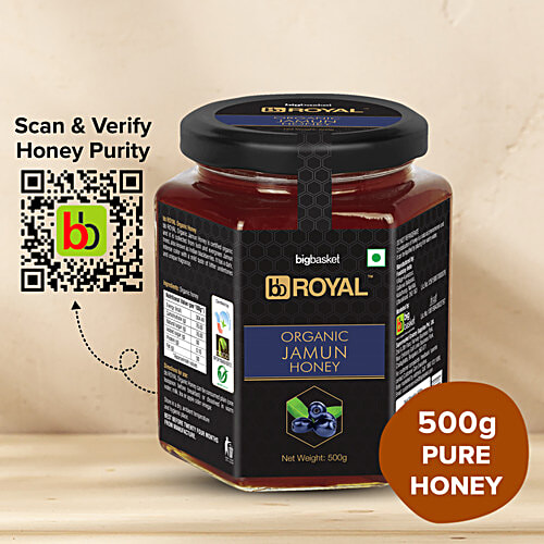 bb Royal Organic Jamun Honey, 500 g No Fat