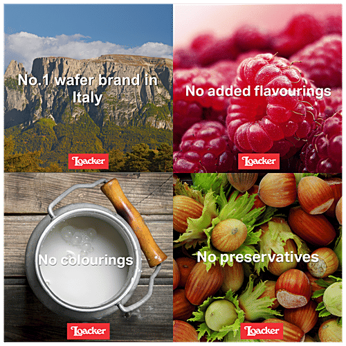 Loacker Quadratini Wafer Cookies - Double Choc, 125 g  