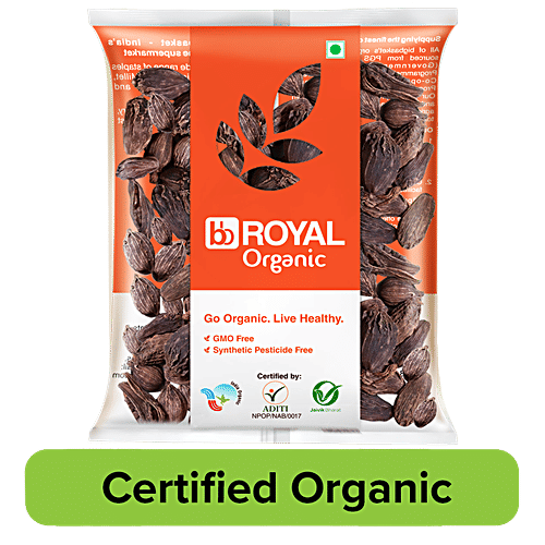 bb Royal Organic - Black Cardamom Elaichi (Whole), 50 g  