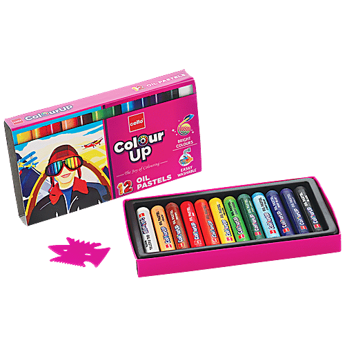 BIC Cello ColourUp Oil Pastels - 12 Shades, 1 pc  