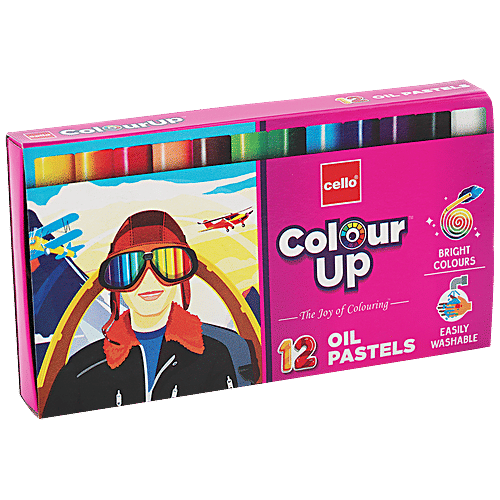 BIC Cello ColourUp Oil Pastels - 12 Shades, 1 pc  