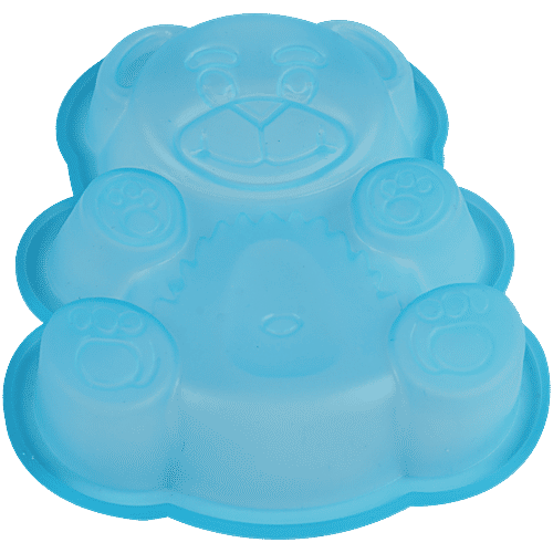 Hazel Small Silicone Teddy Bear Shape Cake Mould - Blue, 1 pc  BPA Free & Dishwasher Safe