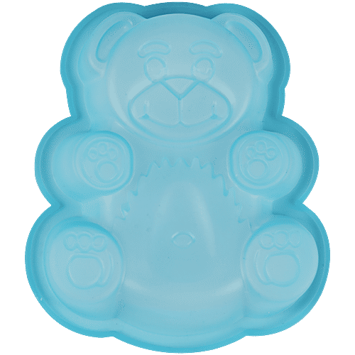 Hazel Small Silicone Teddy Bear Shape Cake Mould - Blue, 1 pc  BPA Free & Dishwasher Safe