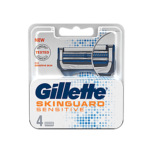 Gillette Skinguard Manual Shaving Razor Blades for MenPack of  Cartridges, 4 pcs  Clinically Tested, For Sensitive Skin