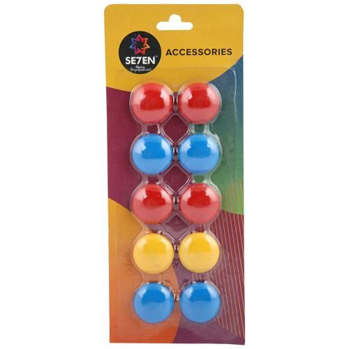 Buy SE7EN Magnet Buttons - For Magnetic Whiteboards, Stick Notes ...