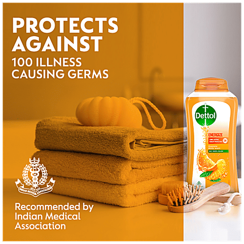 Buy Dettol Body Wash & Shower Gel Energize, Provides Odour Protection