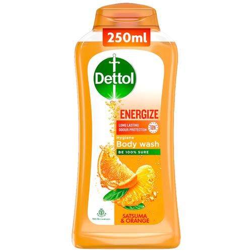 Dettol Energize Hygiene Body Wash - Satsuma & Orange, 250 ml  Soap Free Formula