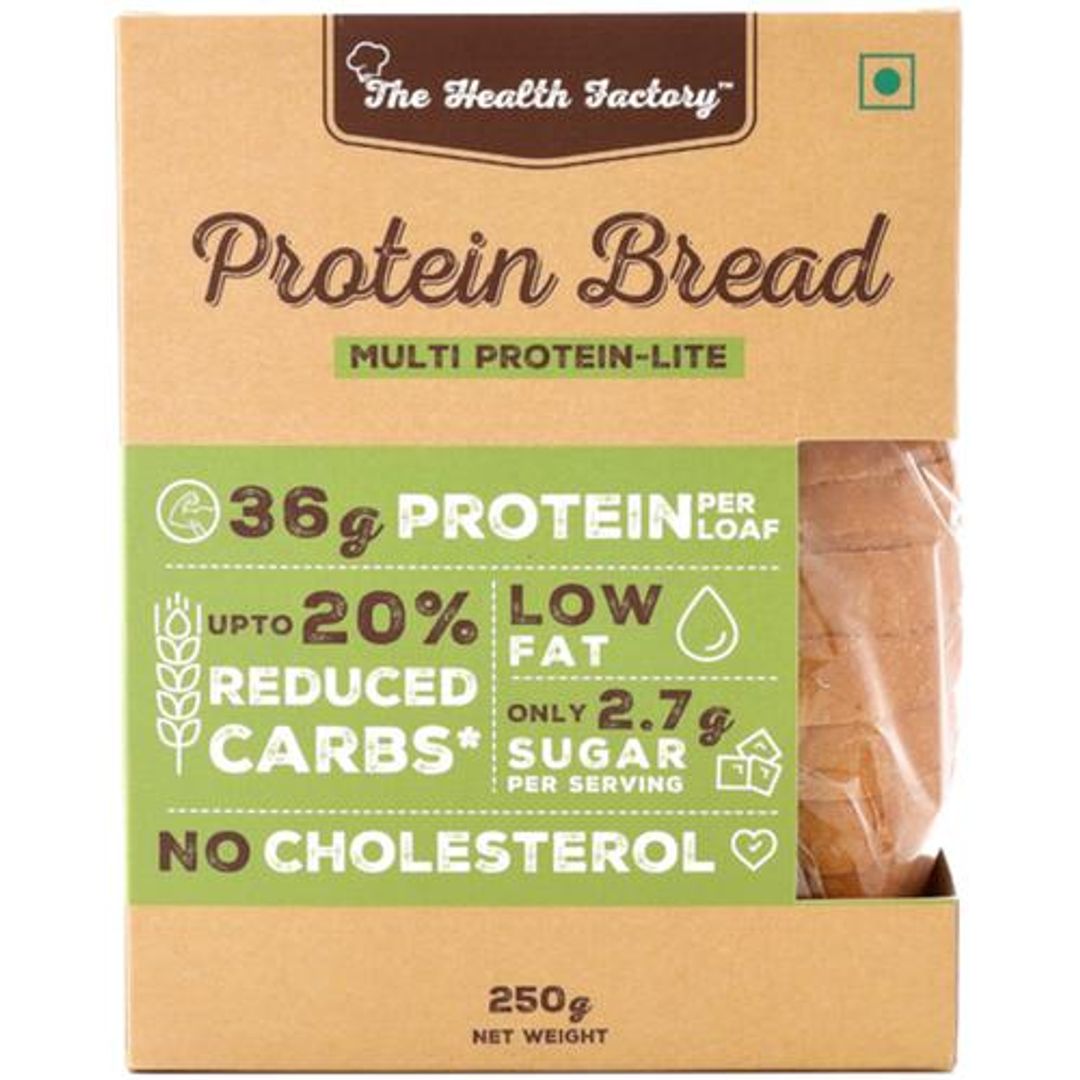 The Health Factory Protein Bread - Multi Protein Lite, Vegan Friendly, 250 g 