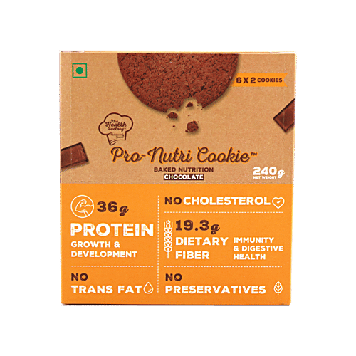 The Health Factory Pro Nutri Cookie - Chocolate, 260 g (6 x 2 Cookies) 