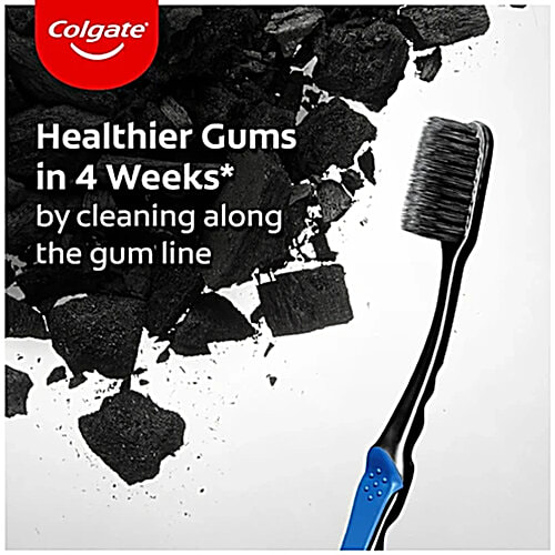 Colgate Slim Soft Charcoal Toothbrush, 4 pcs (Buy 2 Get 2 Free) 