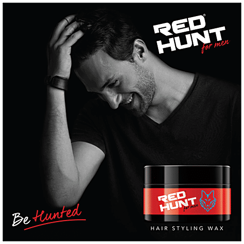 Red Hunt Hair Styl Wax - Glossy Shine, 75 g  Glossy Salon Like Hairstyle