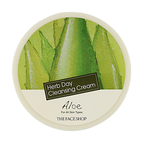 Buy The Face Shop Herb Day Cleansing Cream Aloe Online at Best Price of