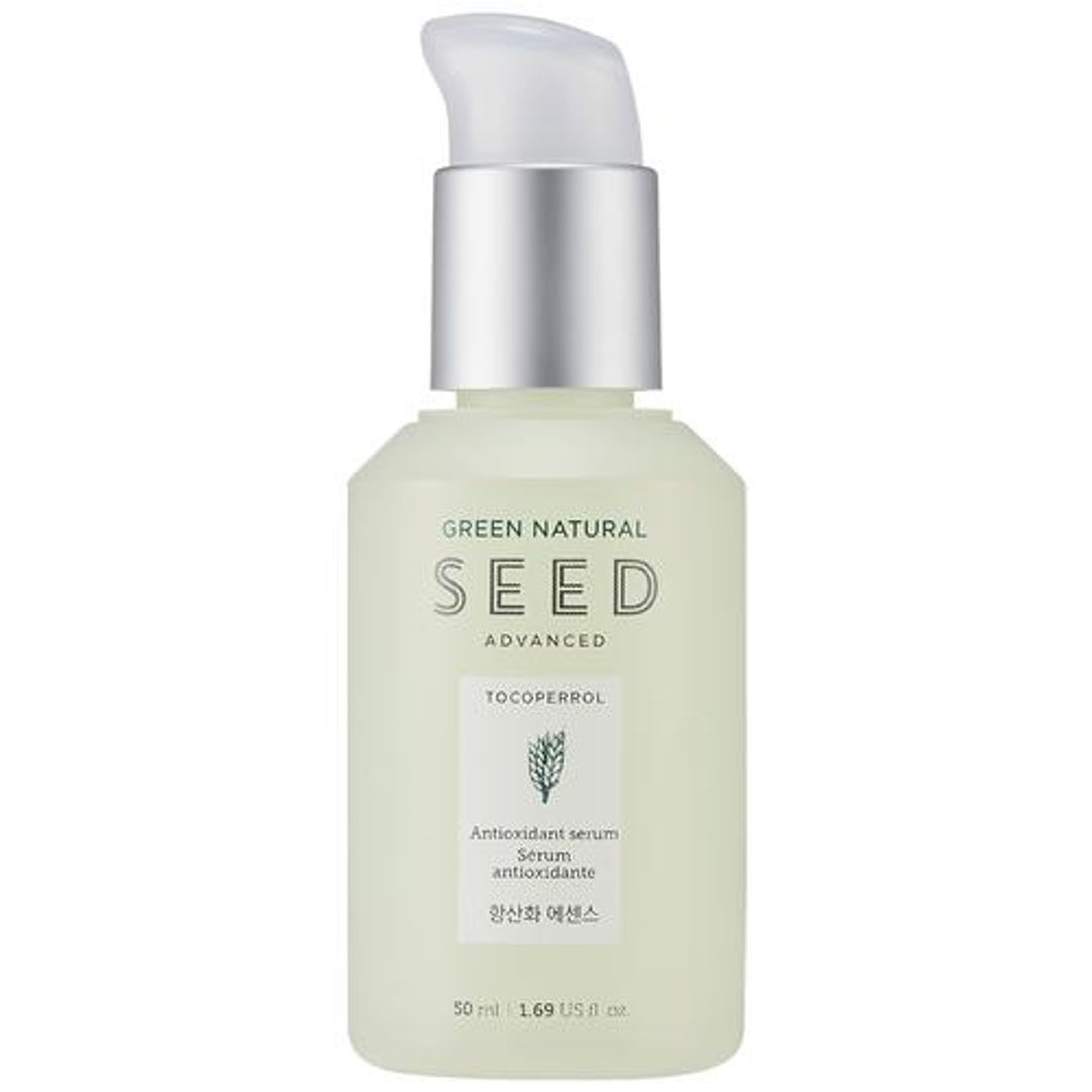 The Face Shop Green Natural Seed Antioxidant Serum - Firms the Skin, Nourishes the Skin, Free from Paraben & Tar Colorant, 50 ml 