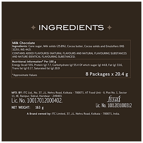 Fabelle Choco Deck - Mini Delights, Milk Chocolate Bars, Gift Pack, 163 g  Makes the Moment Magical