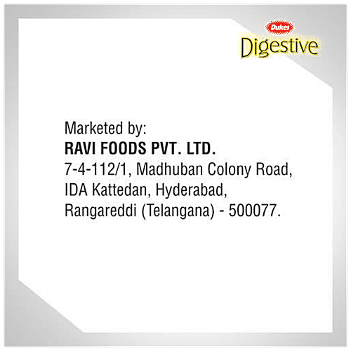 Dukes  Digestive Biscuit With Oats, Wheat & Honey - Rich In Fibre, Zero Cholesterol, 100 g (Buy 2 Get 1 Free) High Fibre, Trans Fat Free & Zero Cholesterol