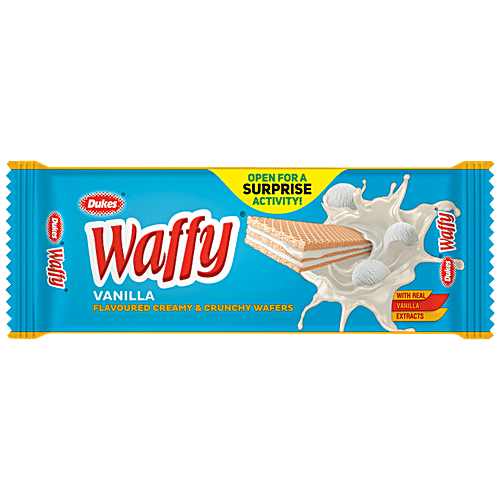 Dukes Waffy Creamy & Crunchy Wafers - Assorted Flavours, 60 g (Buy 3 Get 3 Free) Creamy & Crunchy