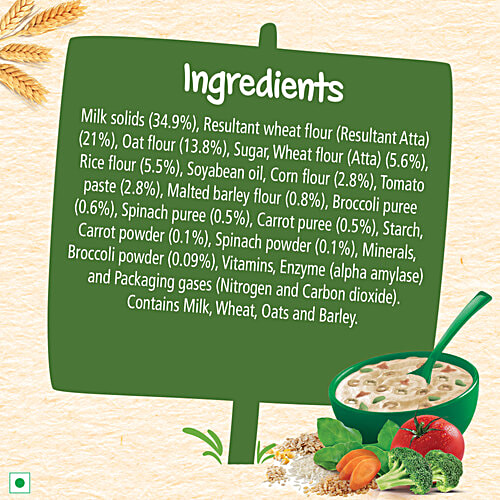 Nestle Cerelac 5 Grains & Vegetables Baby Cereal With Milk For 18-24 Months, 300 g  Source of Iron, Rich in Protein, 14 Nutrients Including Vitamins & Minerals