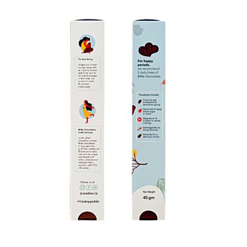 &Me Period Chocolates - Roasted Almond & Sea Salt, 45 g  