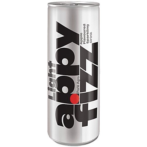 Appy Fizz Light Apple Flavoured Sparkling Drink, 250 ml Can Contains Fruit, No Caffeine, Sparkling Drink, Fruit Plus Fizz Drink