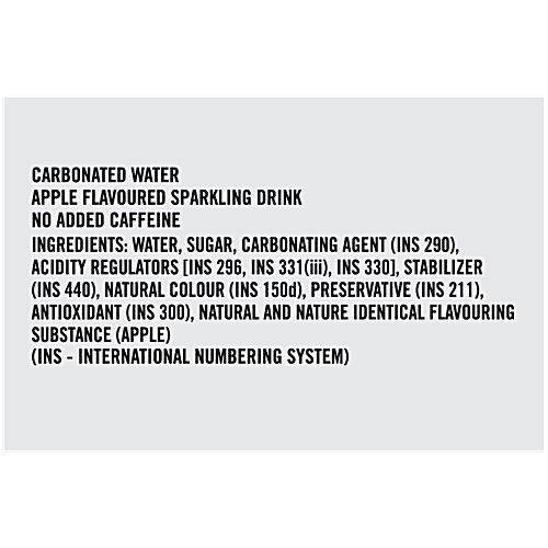 Appy Fizz Light Apple Flavoured Sparkling Drink, 250 ml Can Contains Fruit, No Caffeine, Sparkling Drink, Fruit Plus Fizz Drink