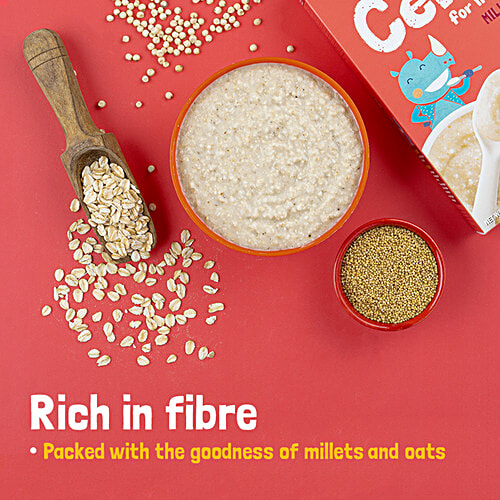 Slurrp Farm Millet & Oats Cereal - No Sugar, Instant Healthy Cereal, 250 g  No Preservatives, No Artificial Flavours