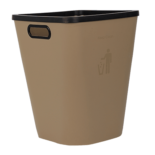 DP Plastic Dustbin - Coffee, 17 L  