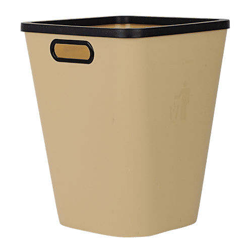 DP Plastic Dustbin - Beige, 17 L  