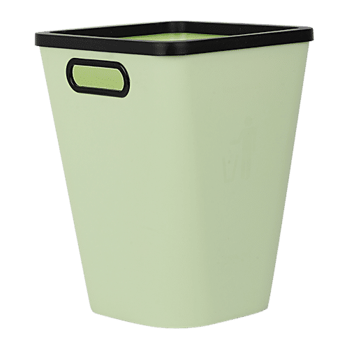 DP Plastic Dustbin - Green, 10 L  