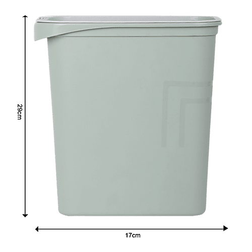 DP Plastic Dustbin - Green, 13 L  