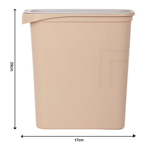 DP Plastic Dustbin - Peach, 13 L  