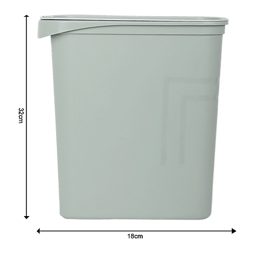 DP Plastic Dustbin - Green, 17 L 1.0 
