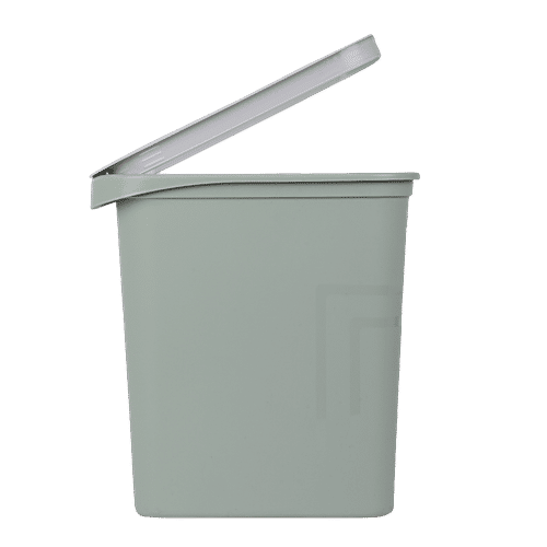 DP Plastic Dustbin- Green, 9.5 L  