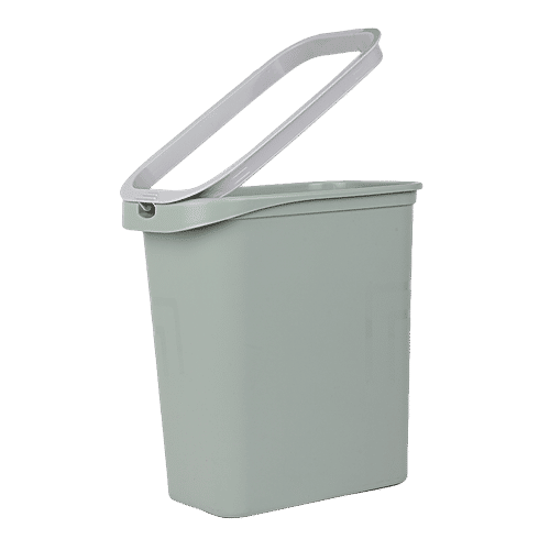 DP Plastic Dustbin- Green, 9.5 L  