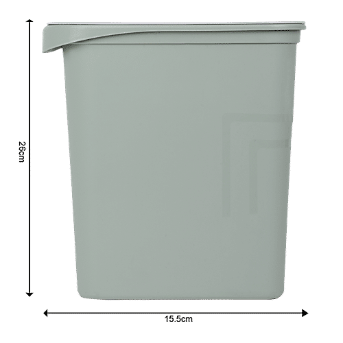 DP Plastic Dustbin- Green, 9.5 L  