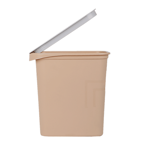 DP Plastic Dustbin - Peach, 9.5 L  
