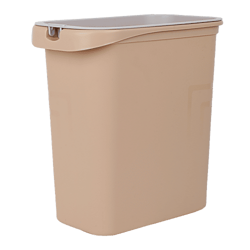 DP Plastic Dustbin - Peach, 9.5 L  
