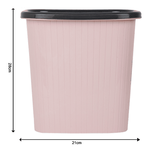 DP Plastic Dustbin - Pink, 16 L  