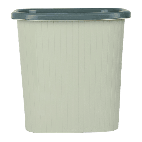 DP Plastic Dustbin - Green, 16 L  