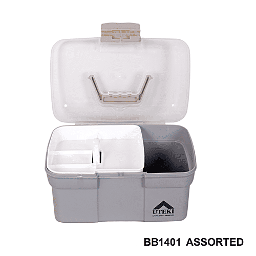 DP Plastic Multifunctional Storage Box - Assorted Colours, 1 pc  Durability & strength