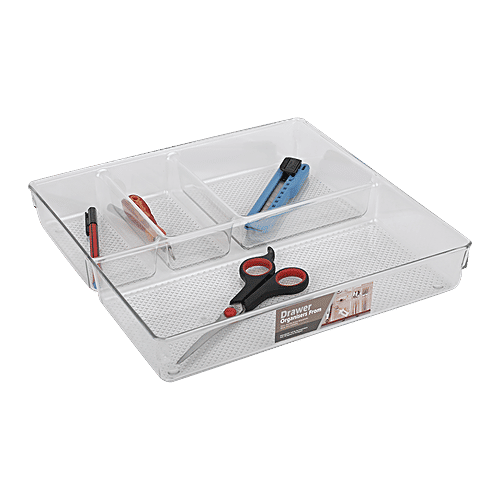 DP Multipurpose Plastic Organiser - Transparent, 517 g  