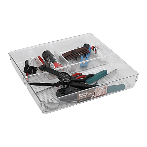 DP Multipurpose Plastic Organiser - Transparent, 517 g  