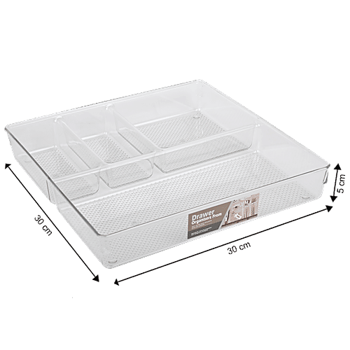 DP Multipurpose Plastic Organiser - Transparent, 517 g  