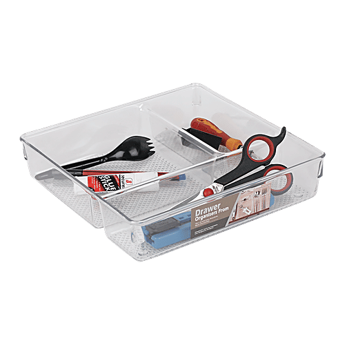 DP Multipurpose Plastic Organiser- Transparent, 293 g  