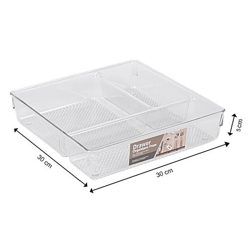 DP Multipurpose Plastic Organiser- Transparent, 293 g  