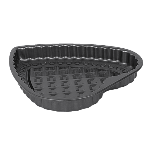 Tedemi Metal Cake Mould - Heart Shaped, Black, 217 g  