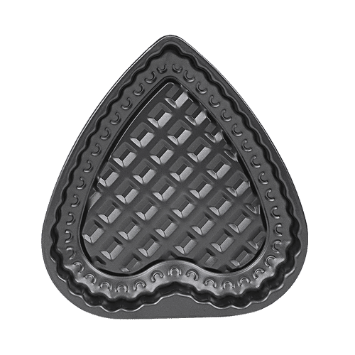 Tedemi Metal Cake Mould - Heart Shaped, Black, 217 g  