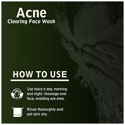 Qraa Men Acne Clearing Face Wash, 100 g  