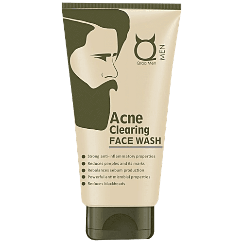 Qraa Men Acne Clearing Face Wash, 100 g  