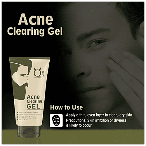 Qraa Men Acne Clearing Gel, 50 g  