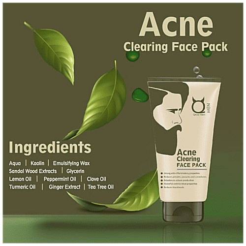 Qraa Men Acne Clearing Face Pack, 100 g  
